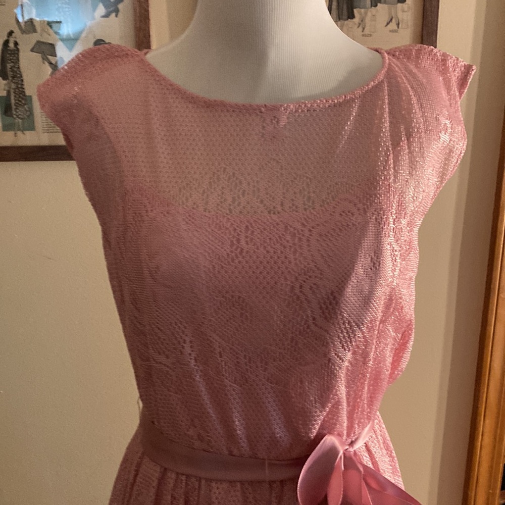 Vintage lavender pink JC Penny dress 9/10 petite - Picture 7 of 7